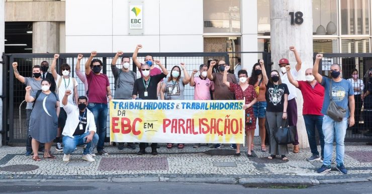 Jornalistas vão às ruas contra a privatização da EBC