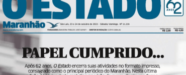 Jornal comandado por Sarney publica última edição impressa