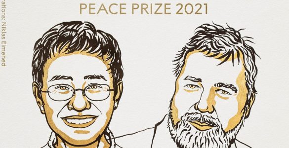 Jornalistas vencem o Nobel da Paz por defesa da liberdade de expressão