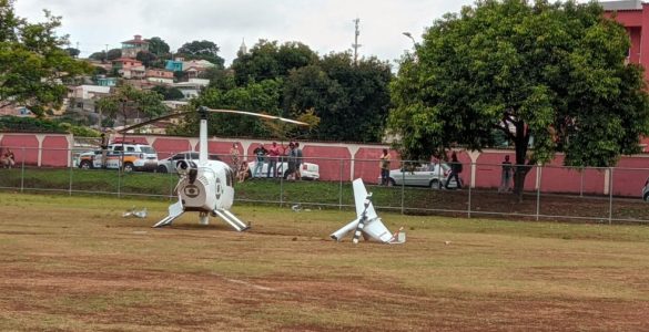 Globocop tem falha mecânica e faz pouso forçado