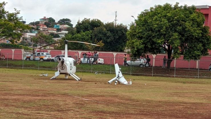 Globocop tem falha mecânica e faz pouso forçado