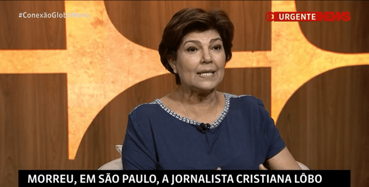 Luto no jornalismo: Morre a jornalista Cristiana Lôbo, aos 63 anos