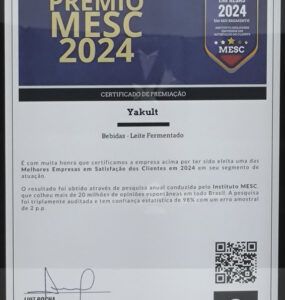 Yakult está entre as melhores no Prêmio MESC 2024