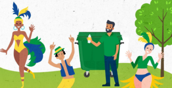 Carnaval exige soluções para o descarte correto de resíduos