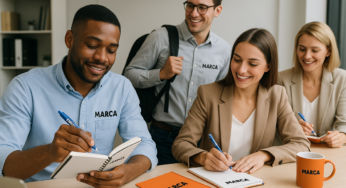 Material de escritório personalizado reforça branding