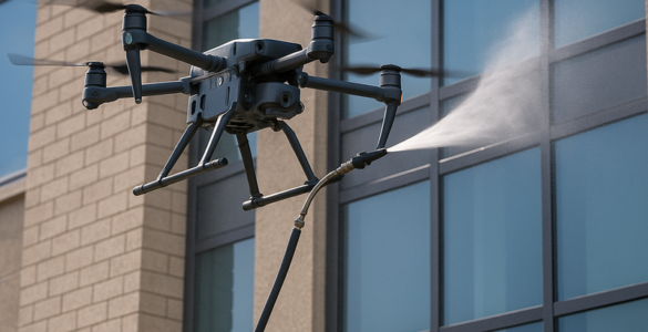 Tecnologia com drones impulsiona o mercado de limpeza