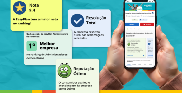 EasyPlan lidera entre administradoras no Reclame Aqui