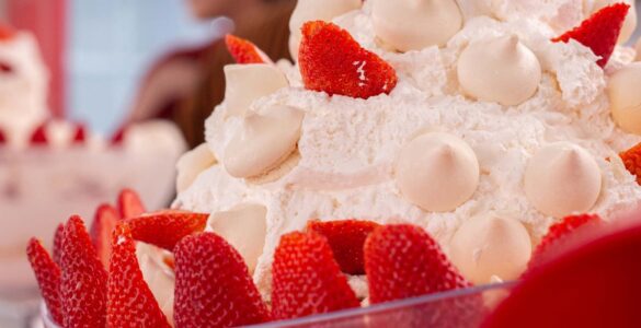 Gastronomia é uma das atrações da Festa de Flores e Morangos