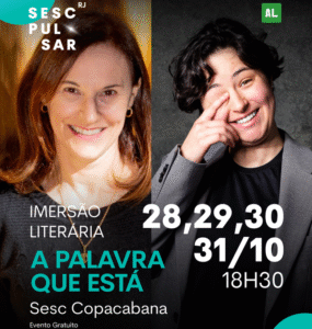 Estão abertas inscrições para imersão literária no Sesc Copacabana