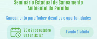 João Pessoa sediará o 3º SANEAR-PB em outubro de 2025