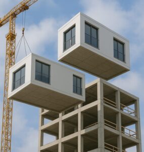 Sistema constrói estrutura e apartamentos ao mesmo tempo