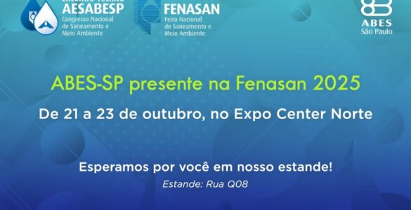 ABES-SP lança 5ª ed. de "Abastecimento de Água" na Fenasan