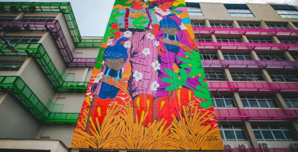 Juiz de Fora ganha nova obra de arte em grande escala do artista Wes Gama