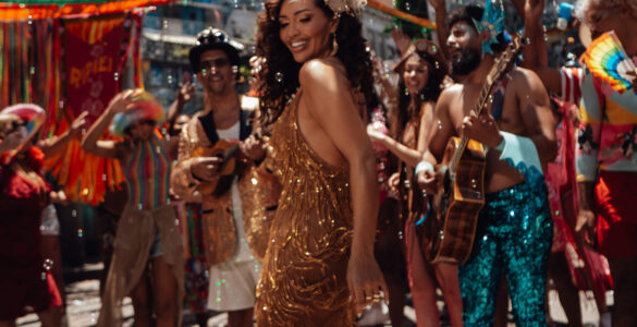 Karinah se divide entre os carnavais do Rio e Salvador