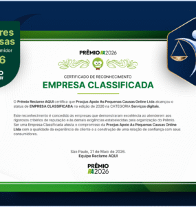 Procjus é classificada para o Prêmio Reclame AQUI 2026