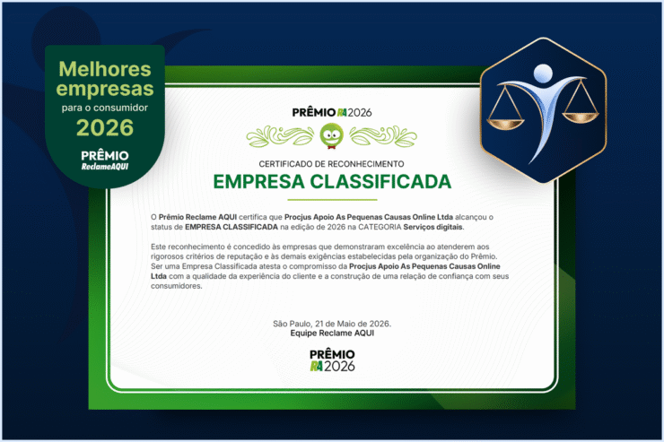 Procjus é classificada para o Prêmio Reclame AQUI 2026