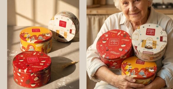Vó Alzira traz latas colecionáveis para o Dia das Avós