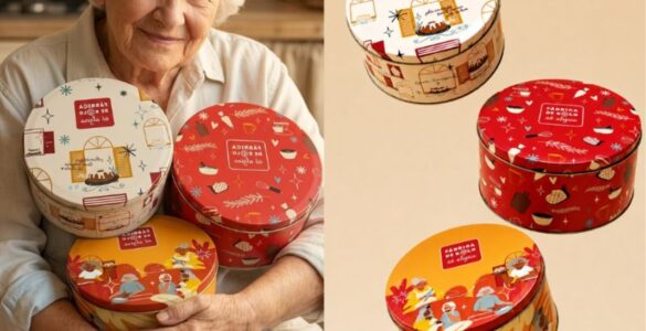 Vó Alzira traz latas colecionáveis para o Dia das Avós