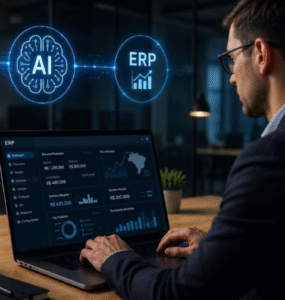 Uso de IA dobra em empresas brasileiras e impulsiona o ERP