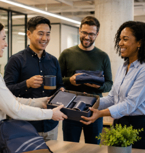 Empresas usam brindes em ações de endomarketing