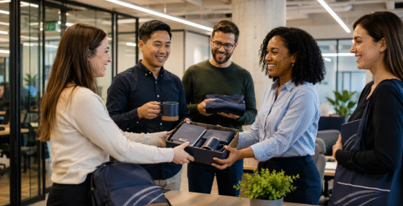 Empresas usam brindes em ações de endomarketing