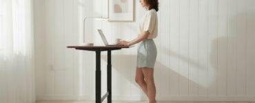 Trabalho híbrido impulsiona a busca por mesas ergonômicas