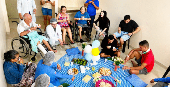 Hospital paraense promove piquenique para pacientes