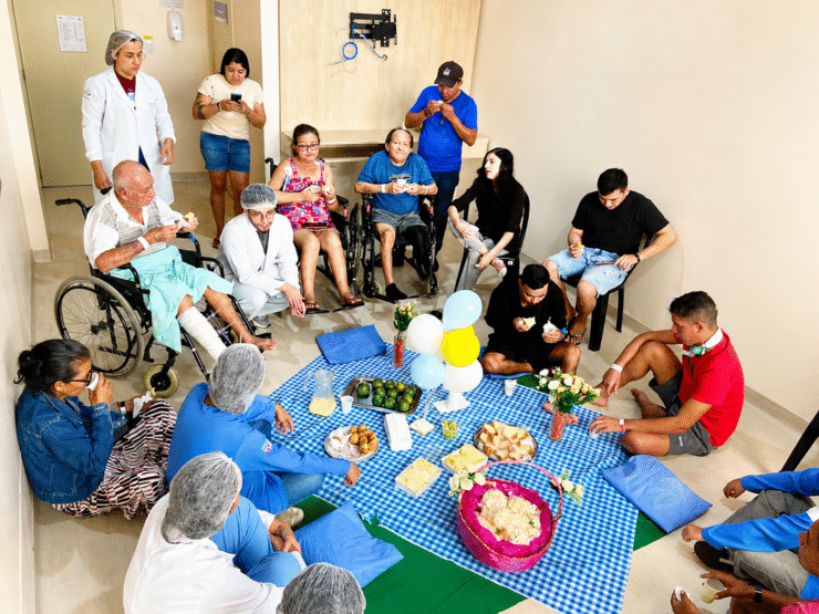 Hospital paraense promove piquenique para pacientes
