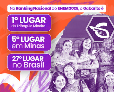 Gabarito Educação conquista 5ª posição no ENEM em Minas