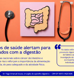 Dados alertam para riscos à saúde digestiva