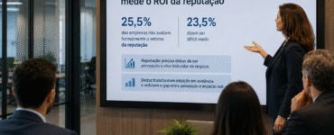1 em cada 4 empresas não mede o ROI da reputação