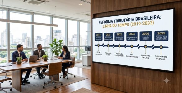 Reforma tributária orienta empresas com linha do tempo