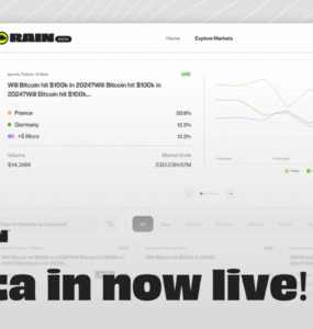 Rain Trade adota modelo descentralizado em mercados preditivos