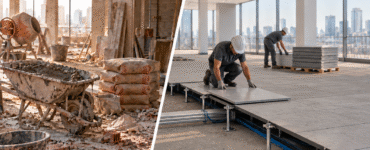 Piso elevado avança com a construção sustentável