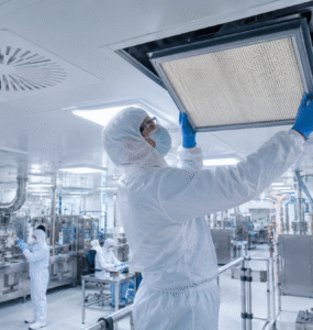 Filtros de ar industriais reduzem riscos em salas limpas