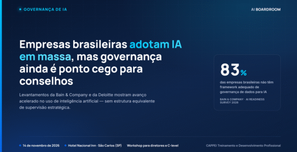 Adoção de IA avança, mas governança ainda é ponto cego