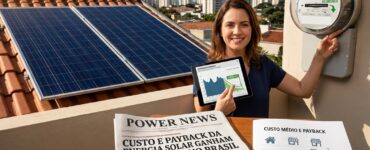 Custo e payback da energia solar ganham relevância no Brasil